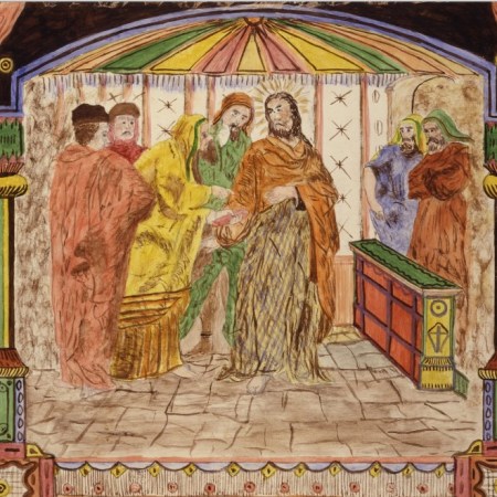 Christ and the Pharisees by Lawrence L. Ladd, 1880, American