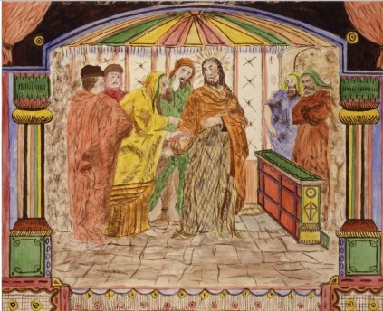 Christ and the Pharisees by Lawrence L. Ladd, 1880, American